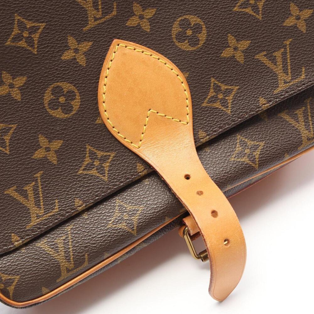 LOUIS VUITTON Authentic Brown Monogram Leather Shoulder Bag - Picture 10 of 11